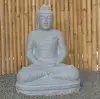  Product image 1 of the product “Seated Buddha made of Riverstone in Dhyana position - gesture of meditation, H. 80cm. ”